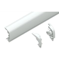 Fiamma F80S Lead Rail met Afdekkap 370 Polar White
