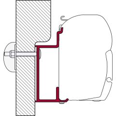 Fiamma Eura Mobil Karmann Adapter 350 F45