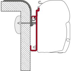 Fiamma Rapido Adapter 350 F45