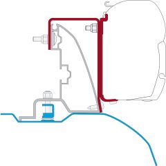 Fiamma Ducato/Jumper/Boxer Roof Rail Alu-Line Kit H2-L2/L3 >2006 F45