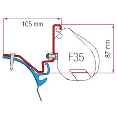 Fiamma VW T6 Kepler Kit H1-L2 >2014 F35