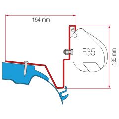 Fiamma Mercedes Vito Jules Verne Kit H1-L2 >2014 F35