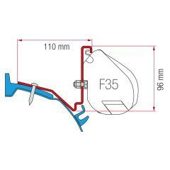 Fiamma Ford Custom Capland/Capfun Kit H1-L2 2015-2018 F35