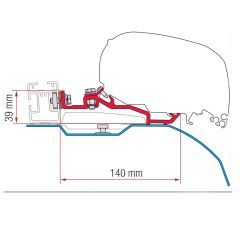 Fiamma Ducato SmartClamp Kit H2-L2/L3/L4 >2006 F80S