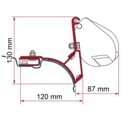 Fiamma VW T5/T6 Multivan Transporter Kit H1-L1 >2003 F35