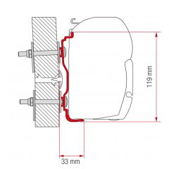 Fiamma Hymer Adapter >2016 450 F45