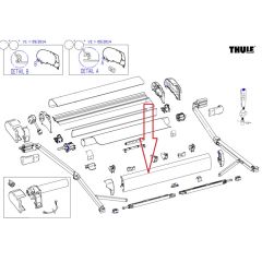 Thule Lead Rail 9200 6.00 Wit