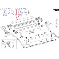 Thule Cover Housing 9200 4.00 Wit >05/2014
