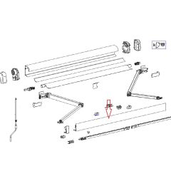 Thule Lead Rail 4200/4900 3.50 Wit