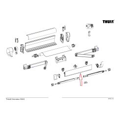 Thule Lead Rail 4200/4900 4.00 Wit