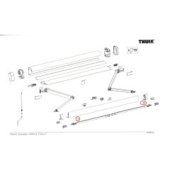 Thule Knob Support Arm Oval 4900 2st.