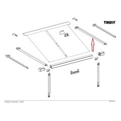 Thule Rafter Arm Assy RH 1200 3.00/3.25
