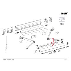 Thule Lead Rail 5200 4.00 Wit