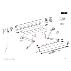 Thule Spring Support Roller Tube 5200