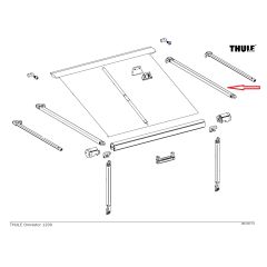 Thule Rafter Arm Assy RH 1200 2.60