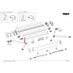 Thule roller tube D=30/6200 4,25m
