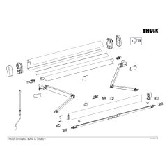 Thule Support Arm Oval 4900 3.50/4.50