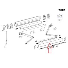 Thule Lead Rail 5200 3.00 Wit