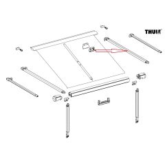 Thule Rafter Arm Assy RH 1200 2.30