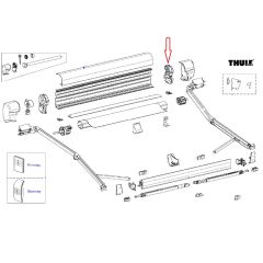 Thule 8000 Eindkap binnenwerk rechts 220V