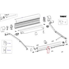 Thule 8000 Leadrail 5.50 Aluminium
