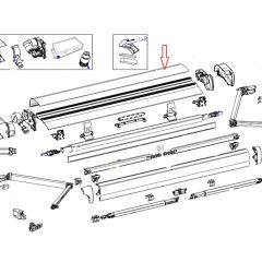 Thule 6300 Cover Housing 3.75 Wit