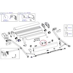 Thule 9200 Gliding Angle Lead Rail
