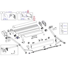 Thule 9200 Cover Housing 5.00m >05/2014 Crème
