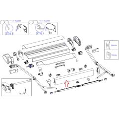 Thule 9200 Lead Rail 450m Crème