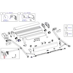 Thule 9200 Endcap Main Housing 230V LH Crème <2022