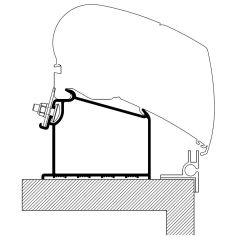 Thule Adria Caravan Roof Adapter >2015