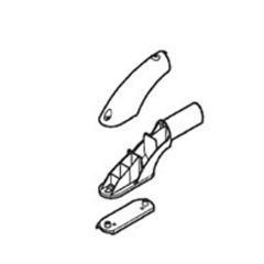 Thule End cap roof rack white