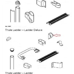 Thule Ladder Wandbevestigings Beugel 30mm Doosnede