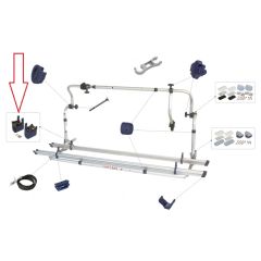 Fiamma Buisklemhouder set 35mm L+R blauw 98656-141