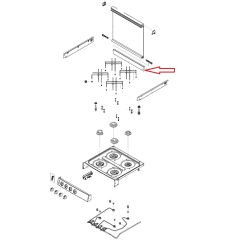 Dometic CU403 Profiellijst, Boven, Achter, Inox