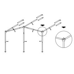 Campking Luifelframe Ameland L 25/22mm Alu